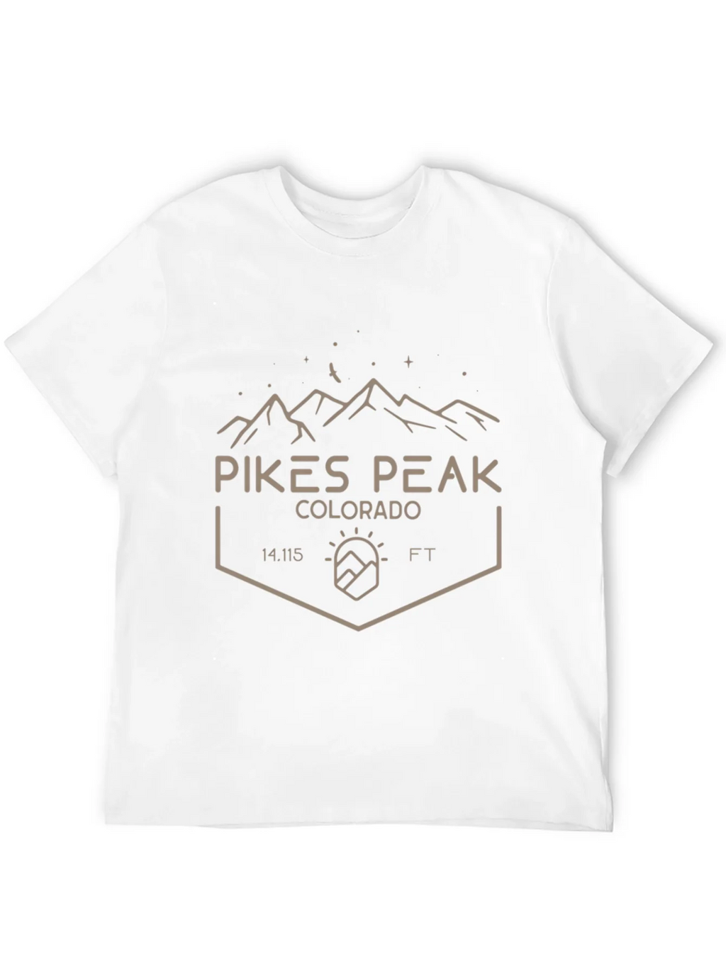 Pikes Peak Colorado Black T-Shirt product image 11