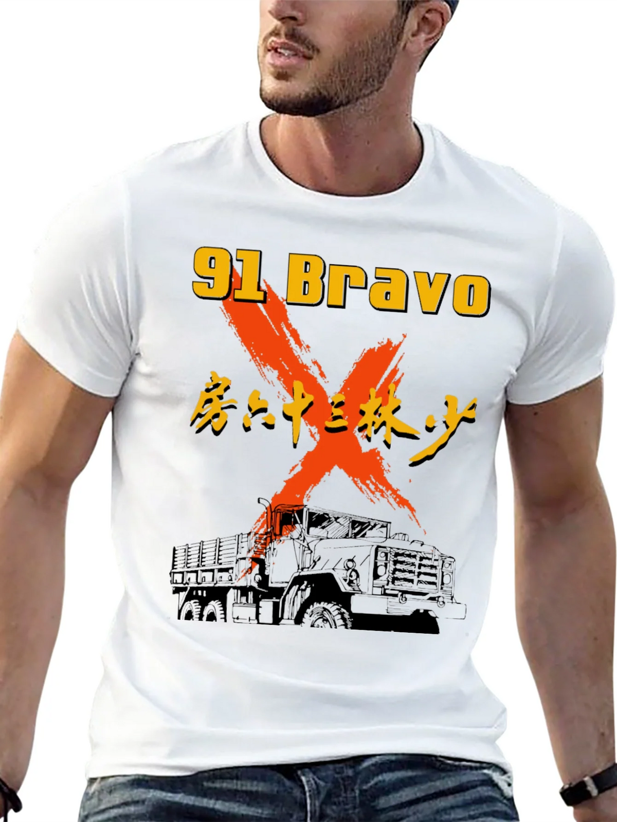 91 Bravo Truck Graphic Tee product image 11