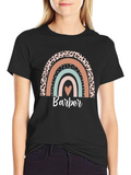 Stylish Barber Rainbow Graphic T-Shirt product image 1