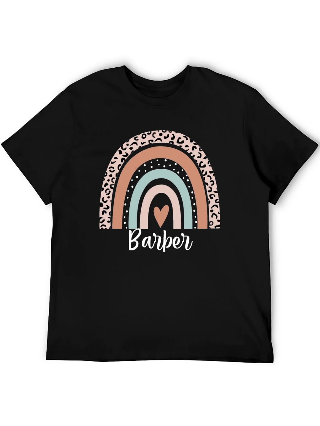 Stylish Barber Rainbow Graphic T-Shirt product image 3