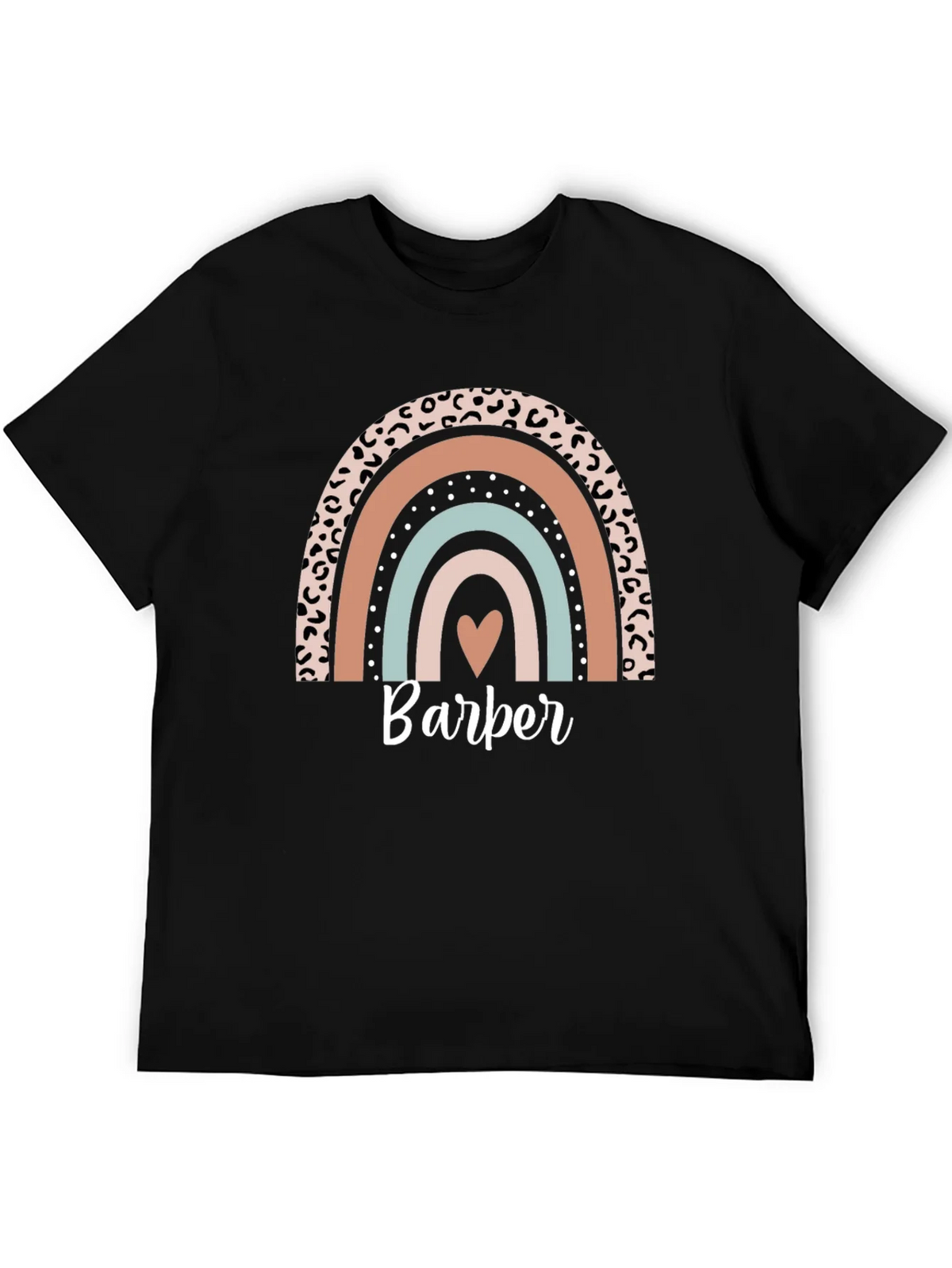 Stylish Barber Rainbow Graphic T-Shirt product image 3
