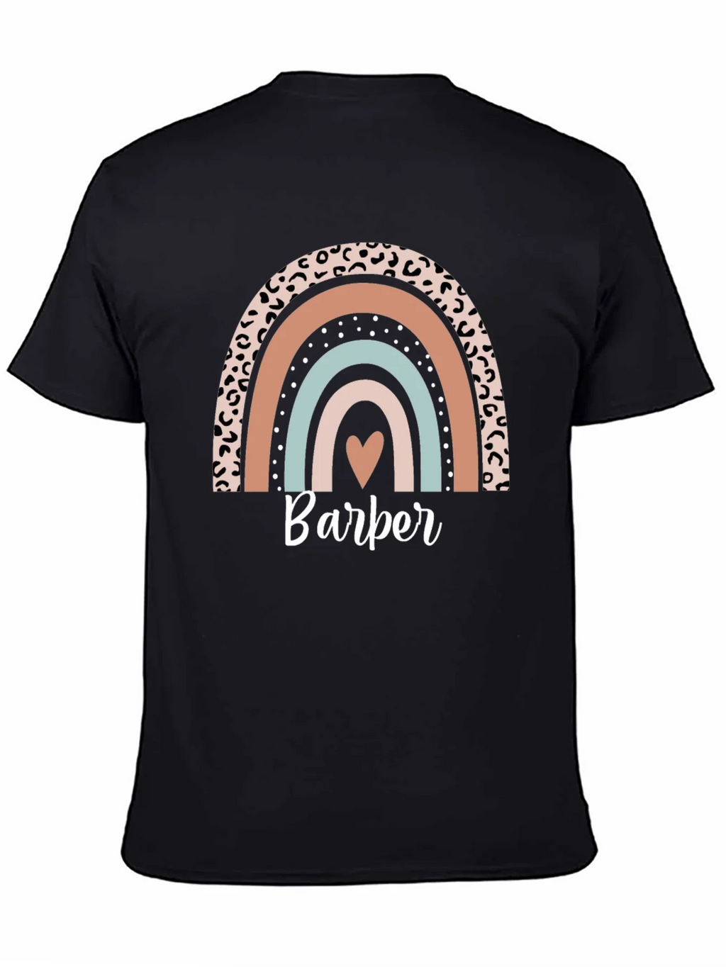 Stylish Barber Rainbow Graphic T-Shirt product image 2