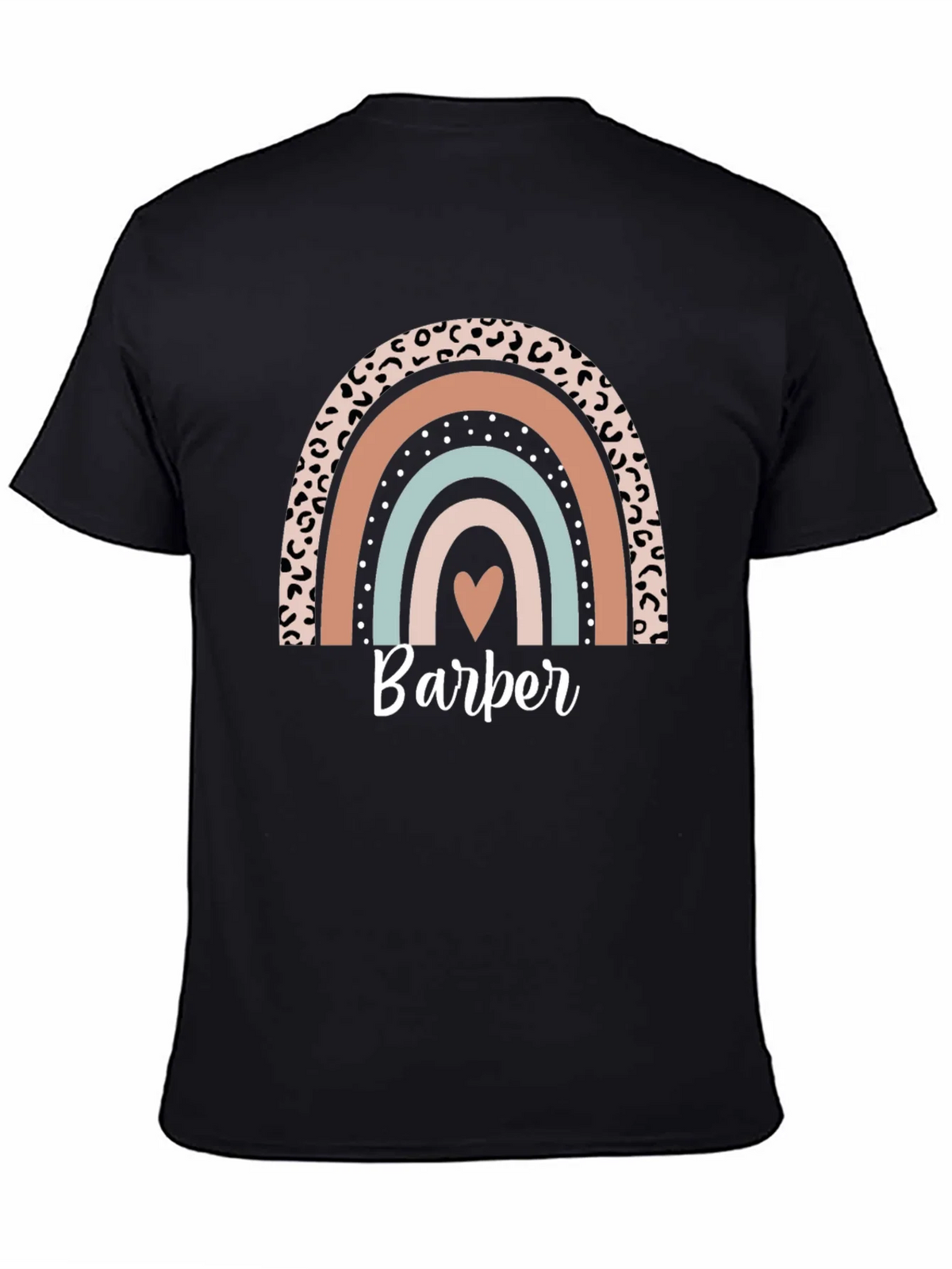 Stylish Barber Rainbow Graphic T-Shirt product image 2