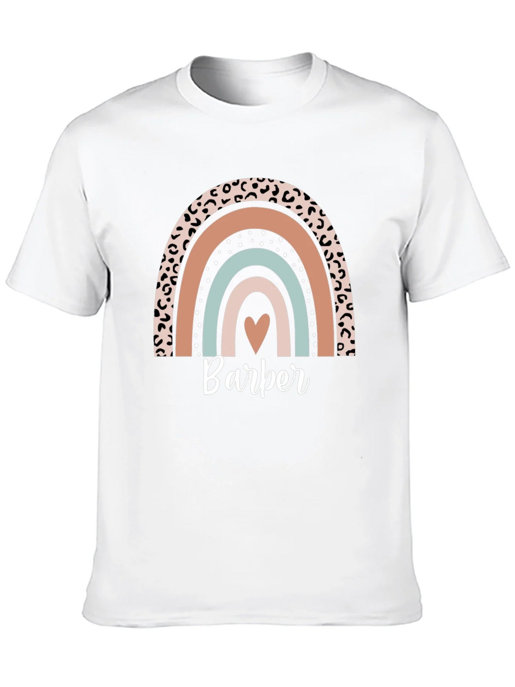 Stylish Barber Rainbow Graphic T-Shirt product image 7