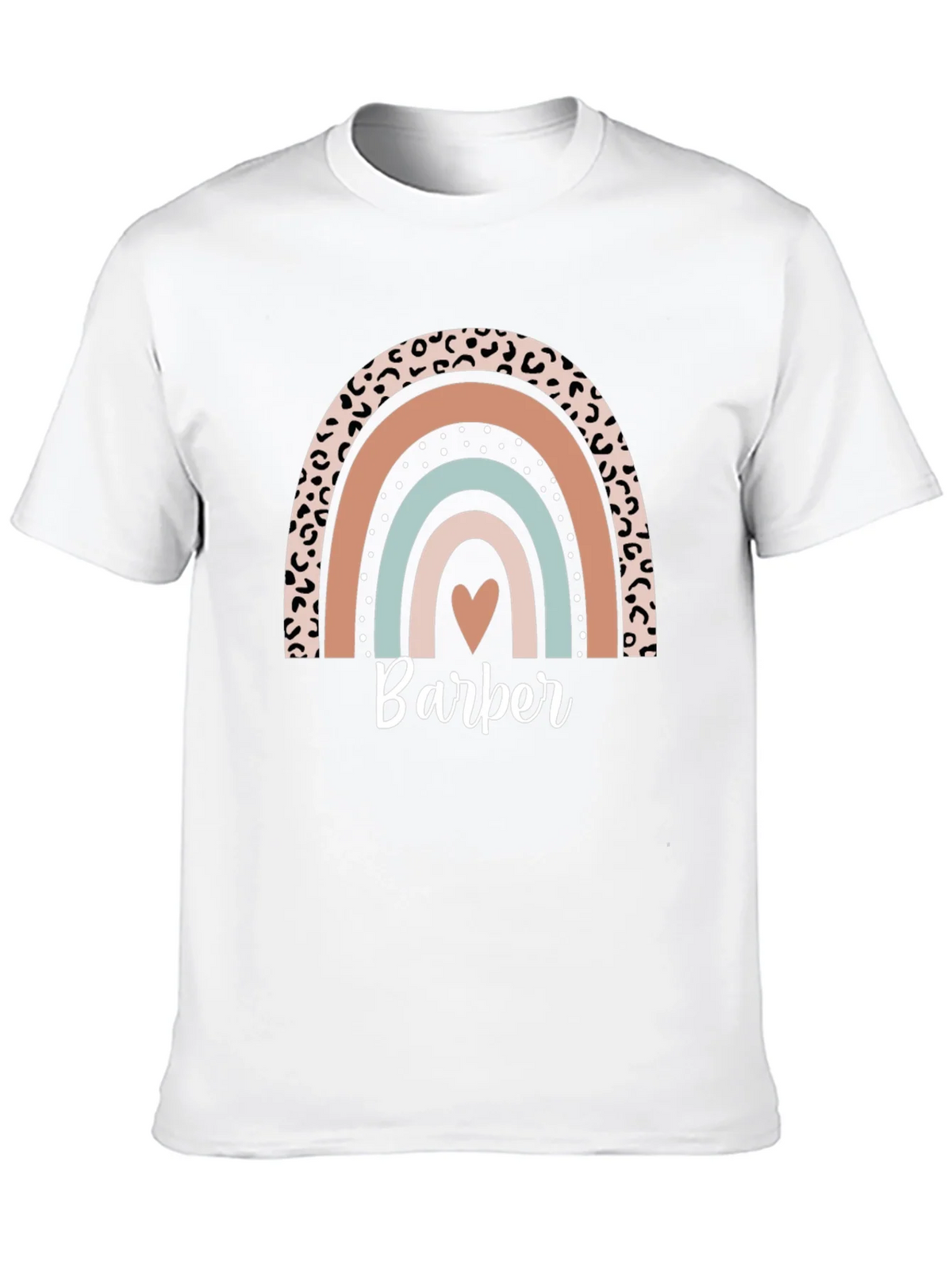 Stylish Barber Rainbow Graphic T-Shirt product image 7