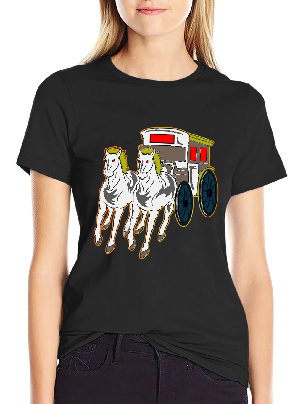 Horse-Drawn Carriage Graphic T-Shirt product image 2