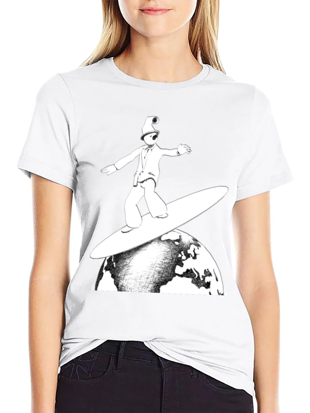 Surfing Earth T-Shirt - Unique Graphic Tee product image 7