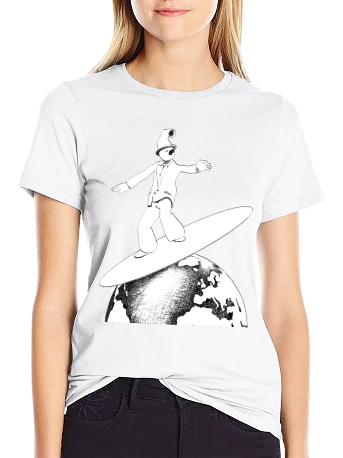 Surfing Earth T-Shirt - Unique Graphic Tee product image 7