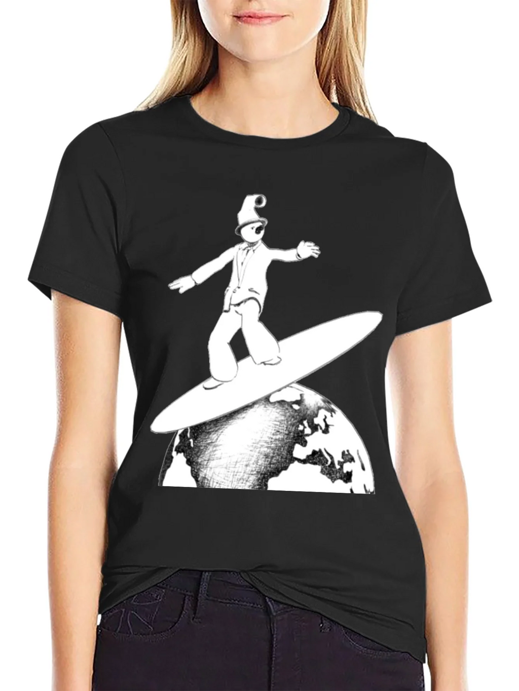 Surfing Earth T-Shirt - Unique Graphic Tee product image 2