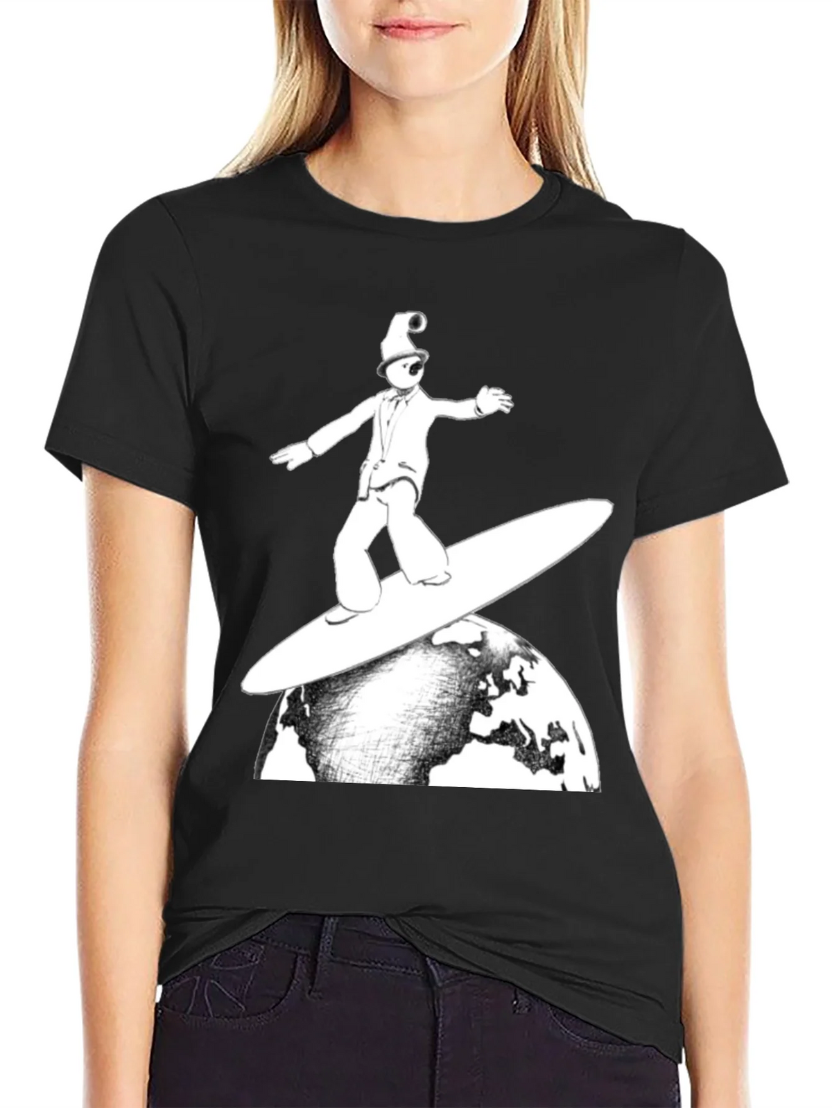 Surfing Earth T-Shirt - Unique Graphic Tee product image 2