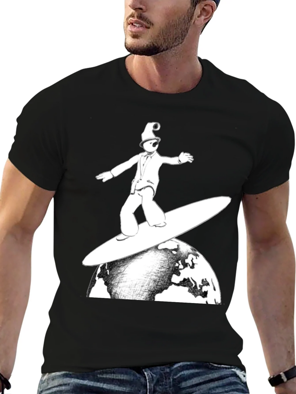 Surfing Earth T-Shirt - Unique Graphic Tee product image 6