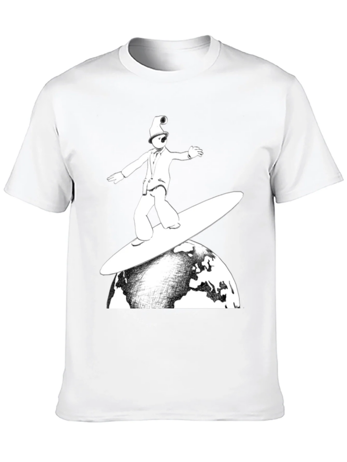Surfing Earth T-Shirt - Unique Graphic Tee product image 8
