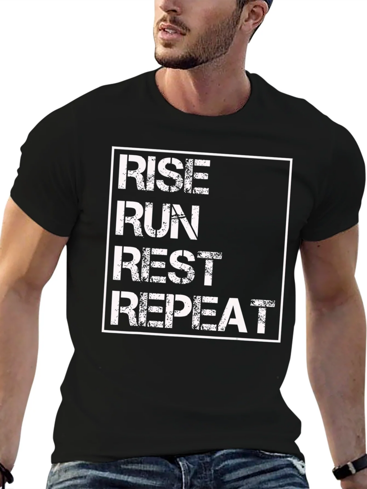 Rise Run Rest Repeat Graphic Tee product image 6