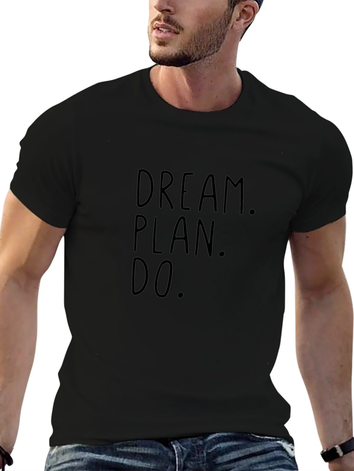 Dream Plan Do Black Graphic Tee product image 6