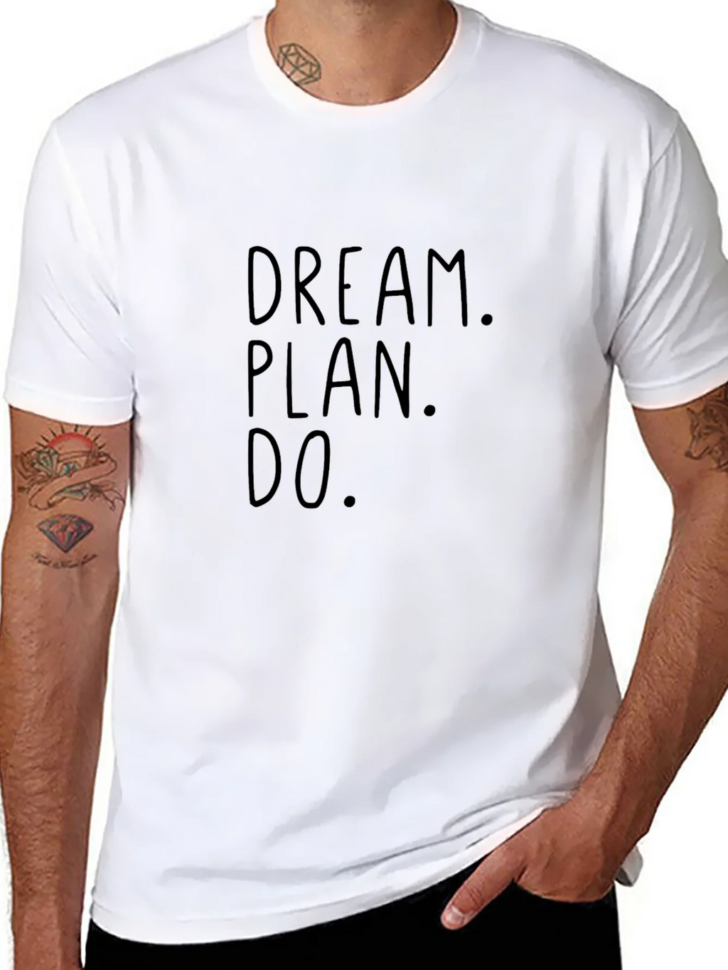 Dream Plan Do Black Graphic Tee product image 7