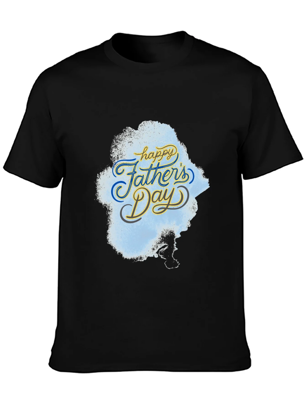 Happy Fathers Day Black T-Shirt product image 3