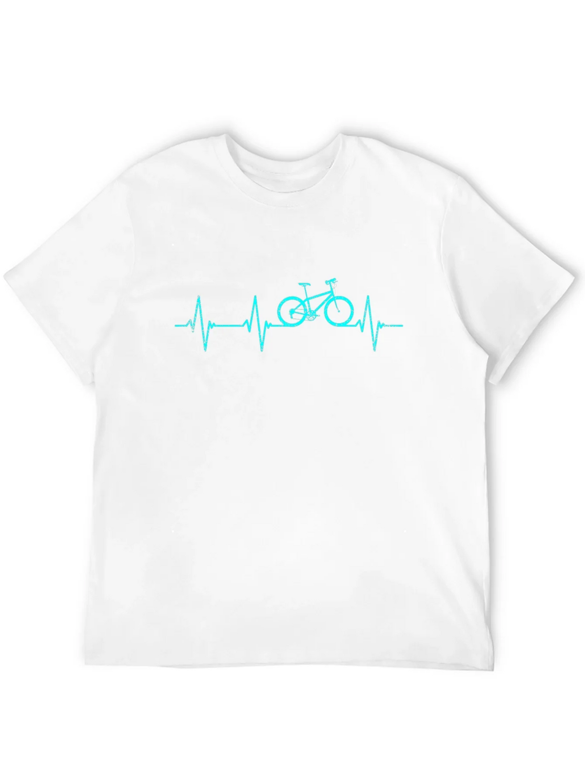 Heartbeat Bicycle Black T-Shirt product image 8