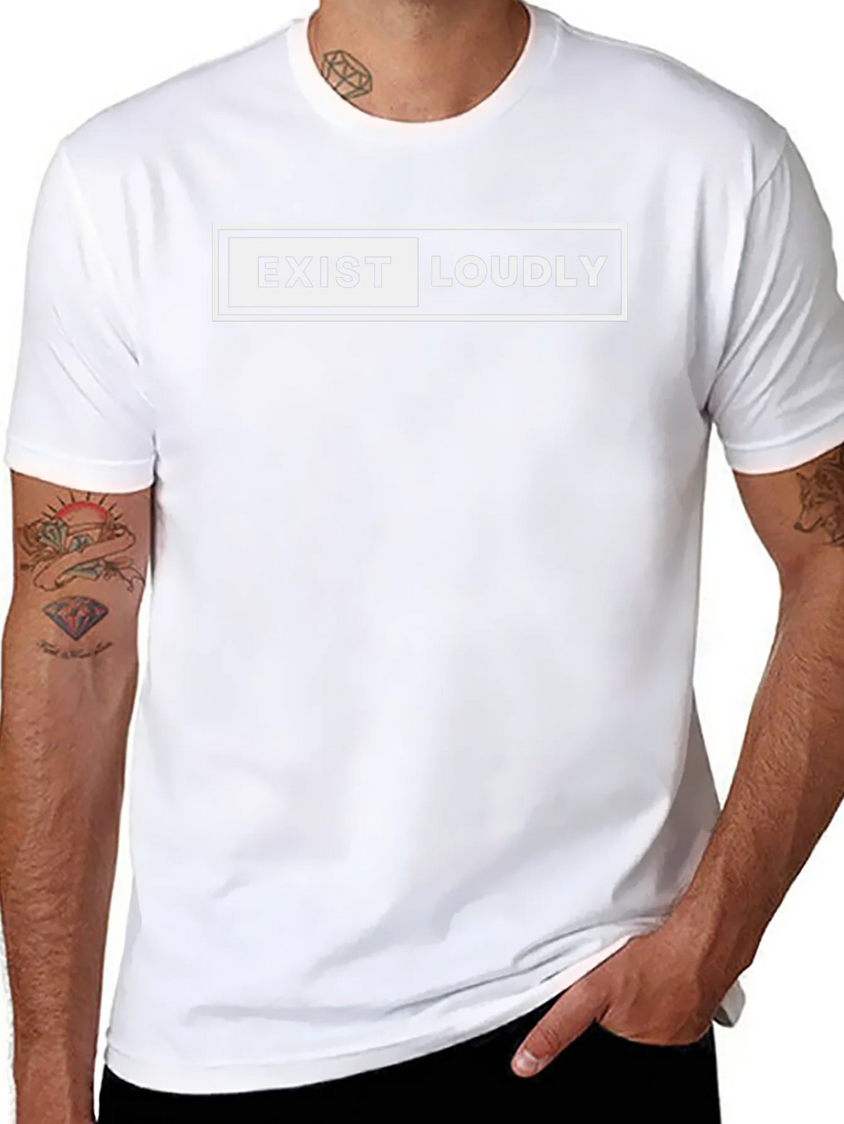 Exist Loudly Graphic T-Shirt - Bold Statement Tee product image 7