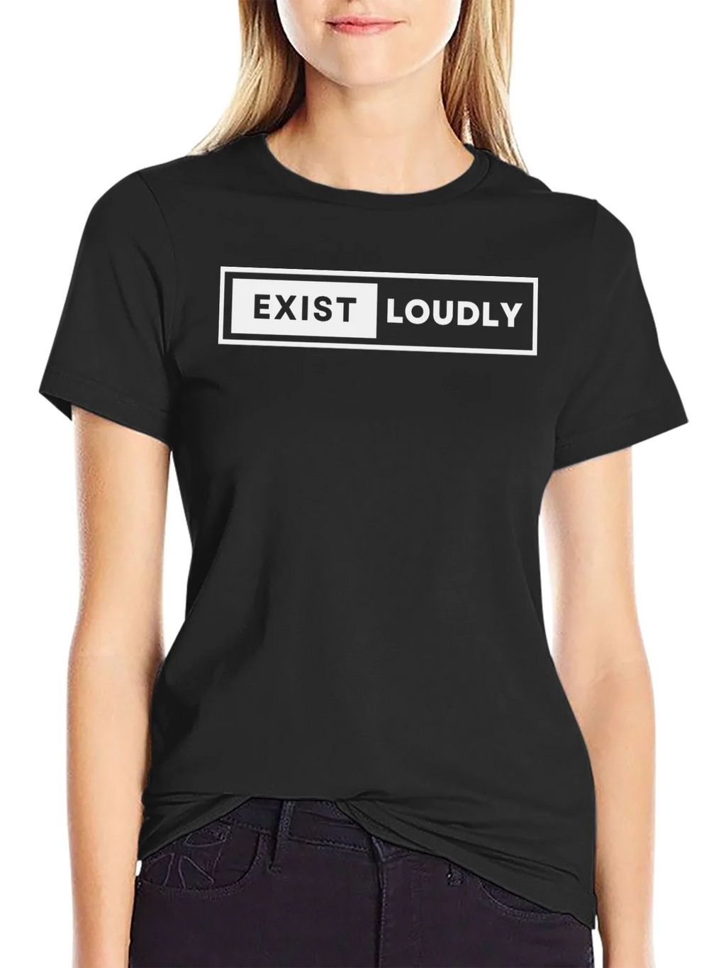 Exist Loudly Graphic T-Shirt - Bold Statement Tee product image 2