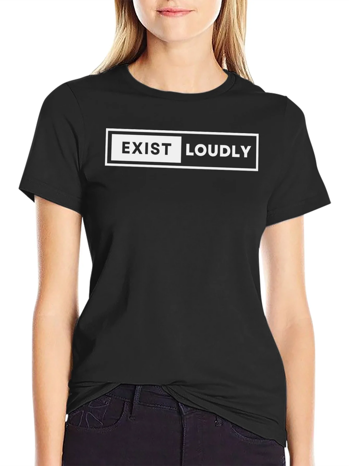 Exist Loudly Graphic T-Shirt - Bold Statement Tee product image 2