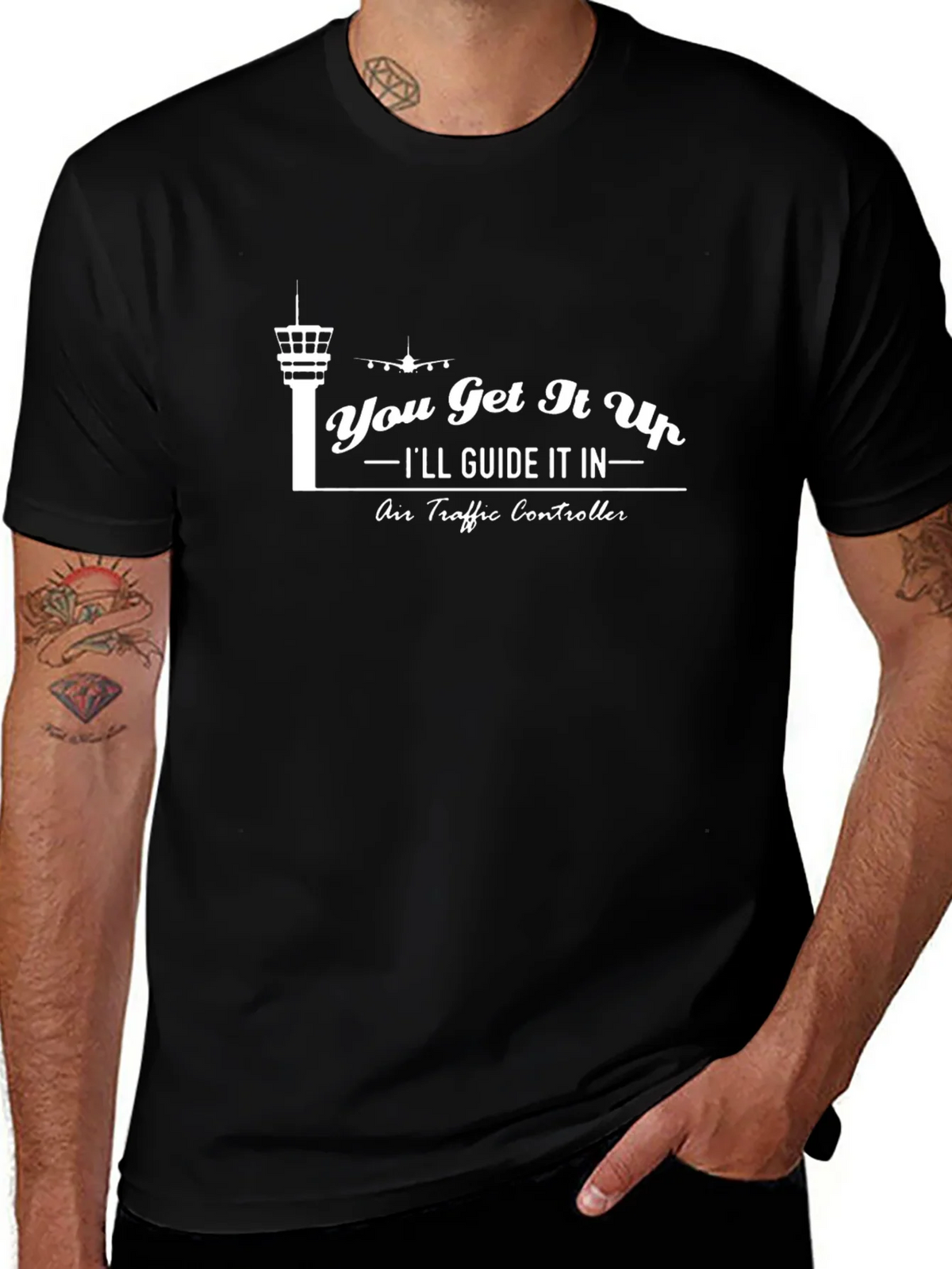Air Traffic Controller Funny Graphic Tee product image 1