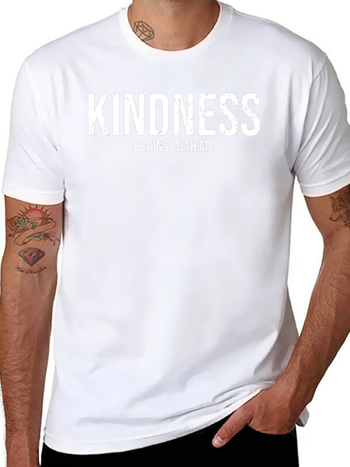 Kindness Begins With Me Black T-Shirt product image 7