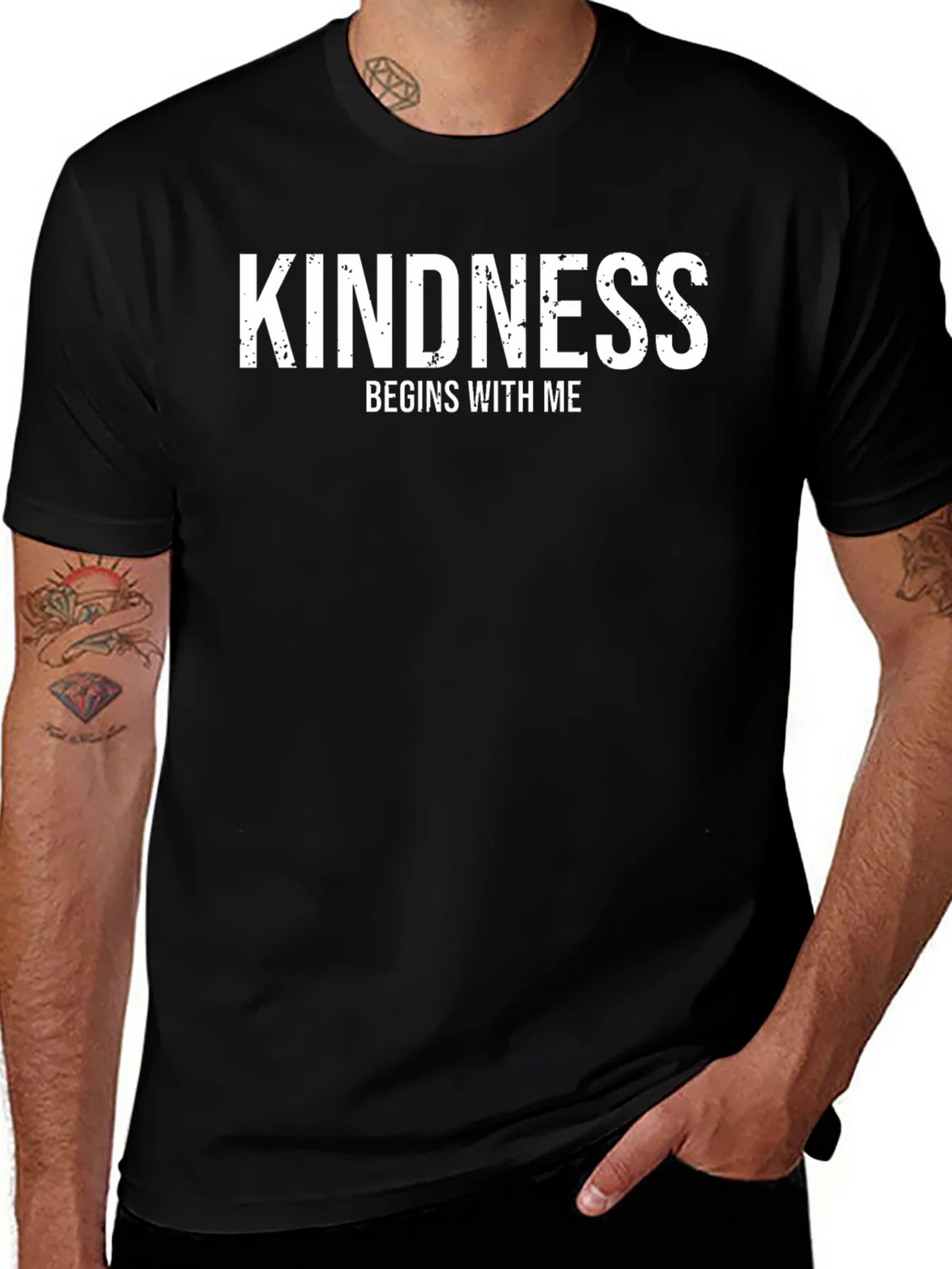 Kindness Begins With Me Black T-Shirt product image 1