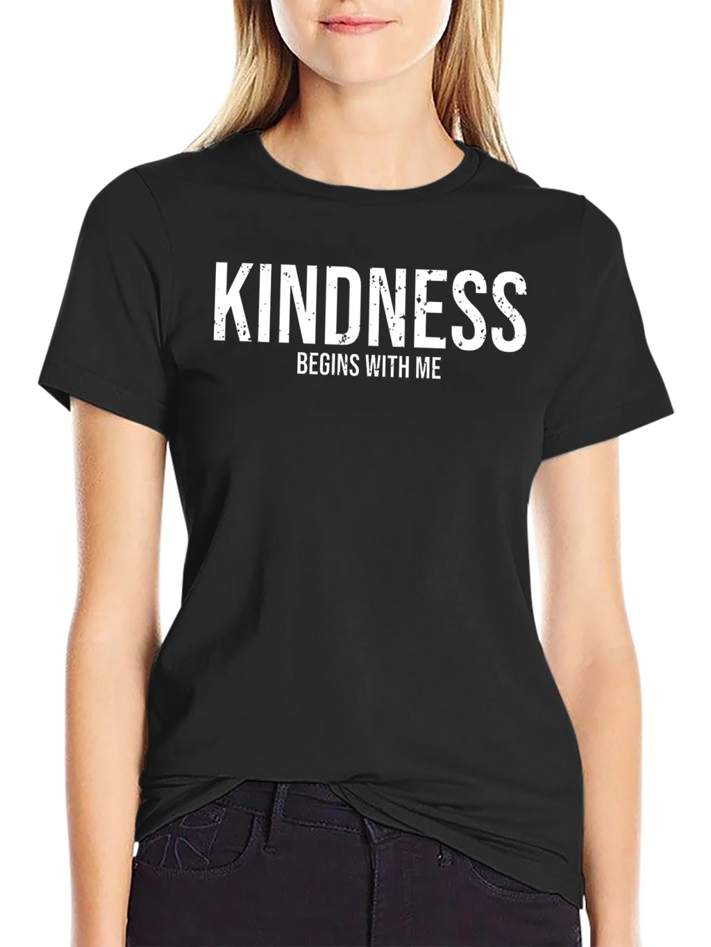 Kindness Begins With Me Black T-Shirt product image 2