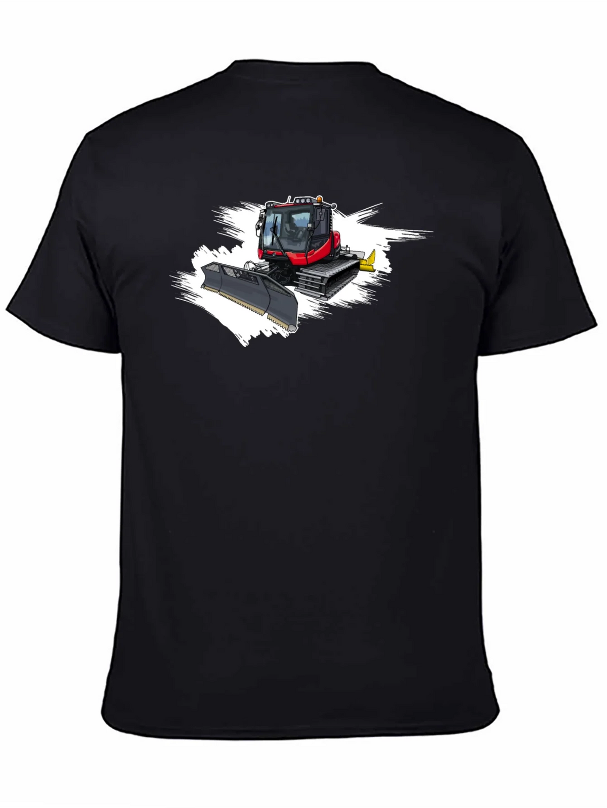 Snow Groomer Graphic Tee - Black Cotton Shirt product image 4