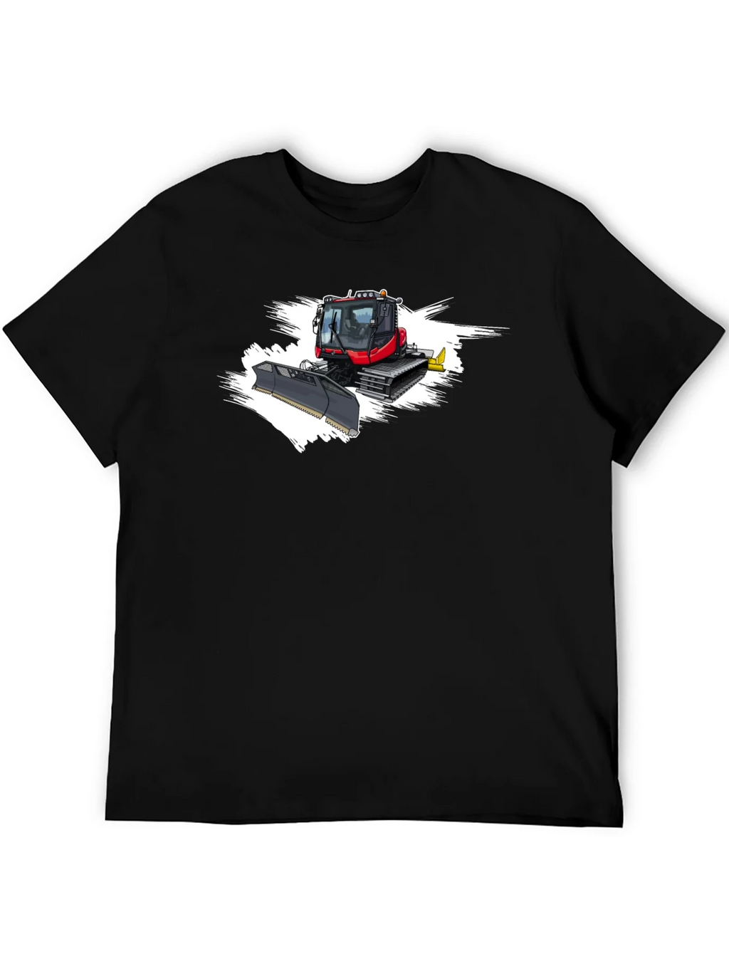 Snow Groomer Graphic Tee - Black Cotton Shirt product image 5
