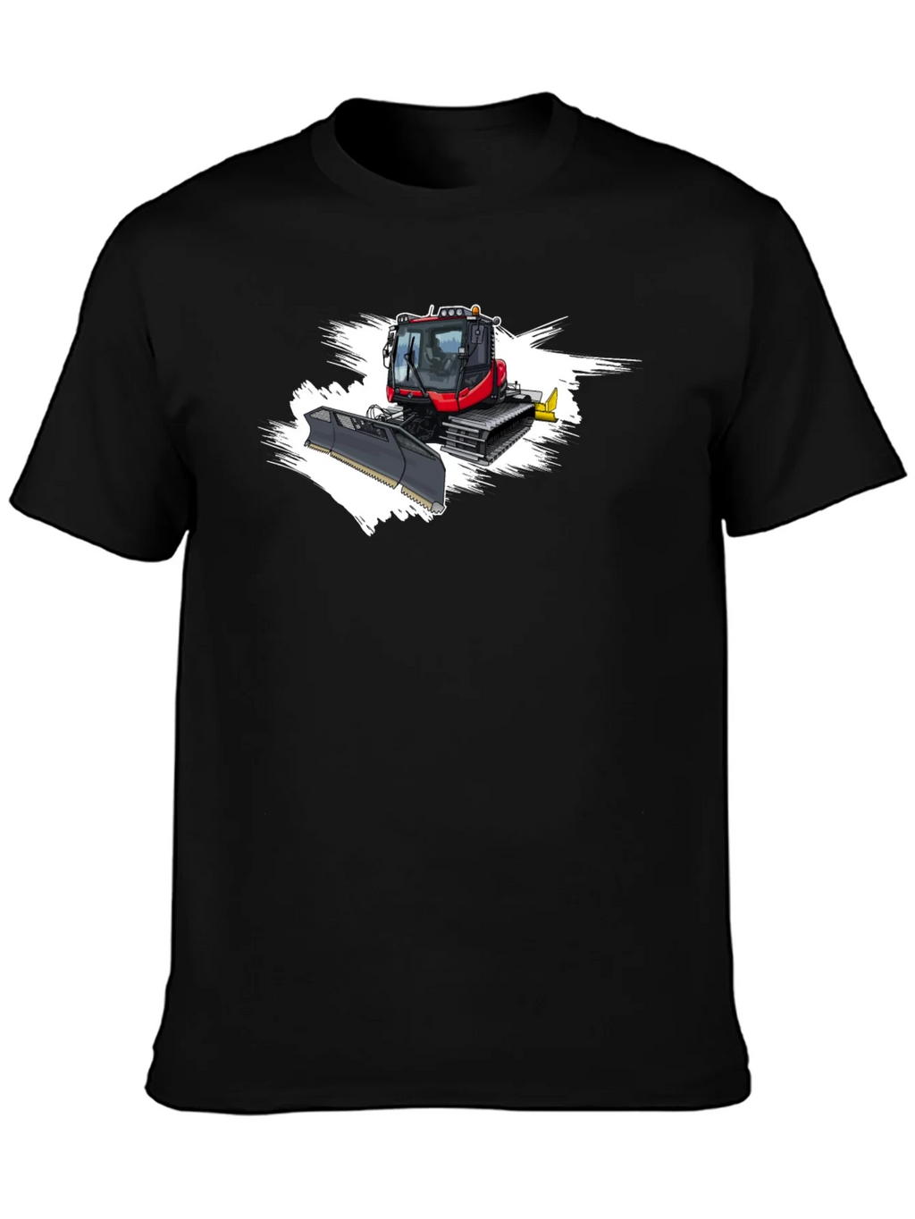 Snow Groomer Graphic Tee - Black Cotton Shirt product image 3