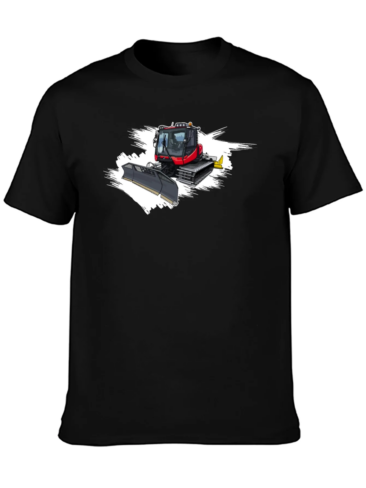 Snow Groomer Graphic Tee - Black Cotton Shirt product image 3