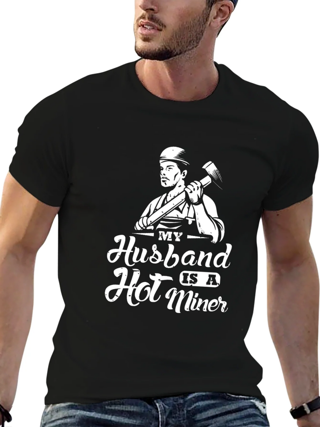 My Husband is a Hot Miner T-Shirt product image 6