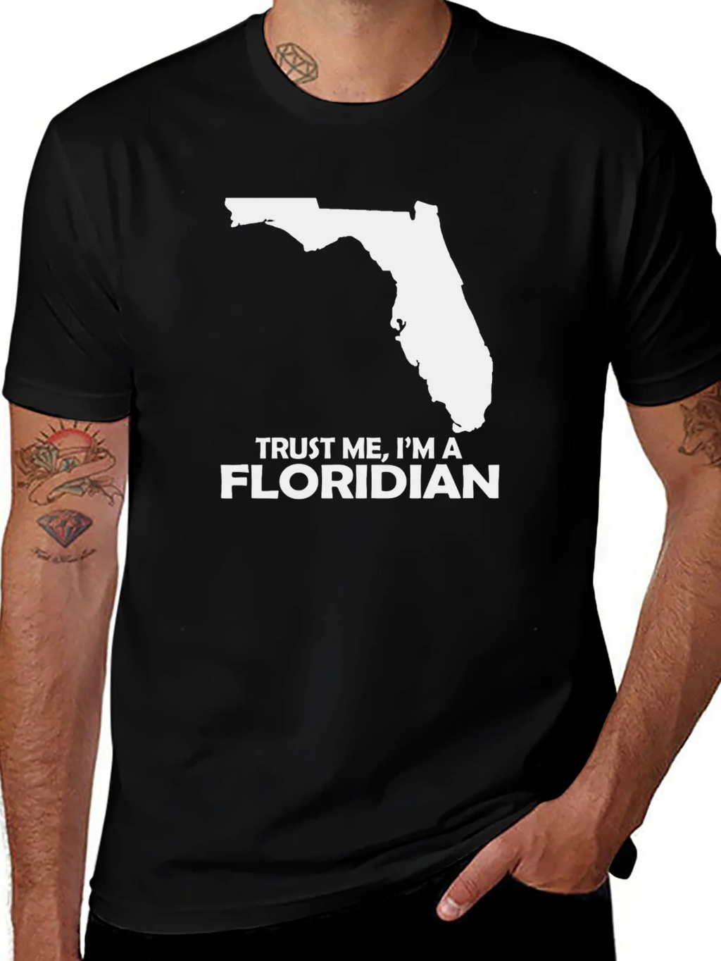 Trust Me Im a Floridian Black T-Shirt product image 1
