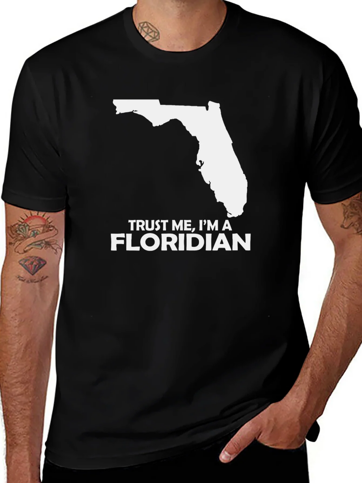 Trust Me Im a Floridian Black T-Shirt product image 1