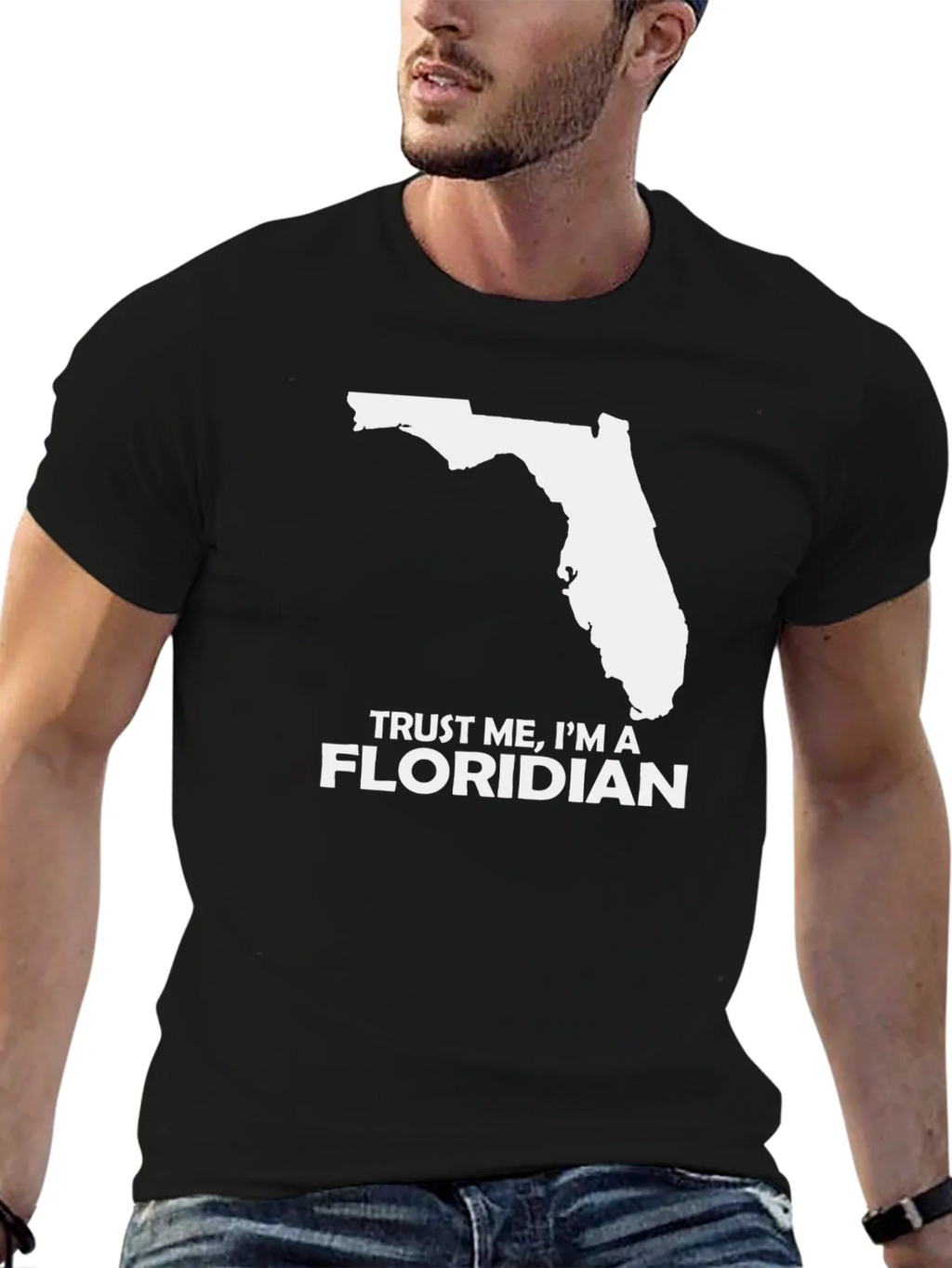 Trust Me Im a Floridian Black T-Shirt product image 5