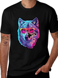 Cool Wolf Graphic Tee - Black product image 1