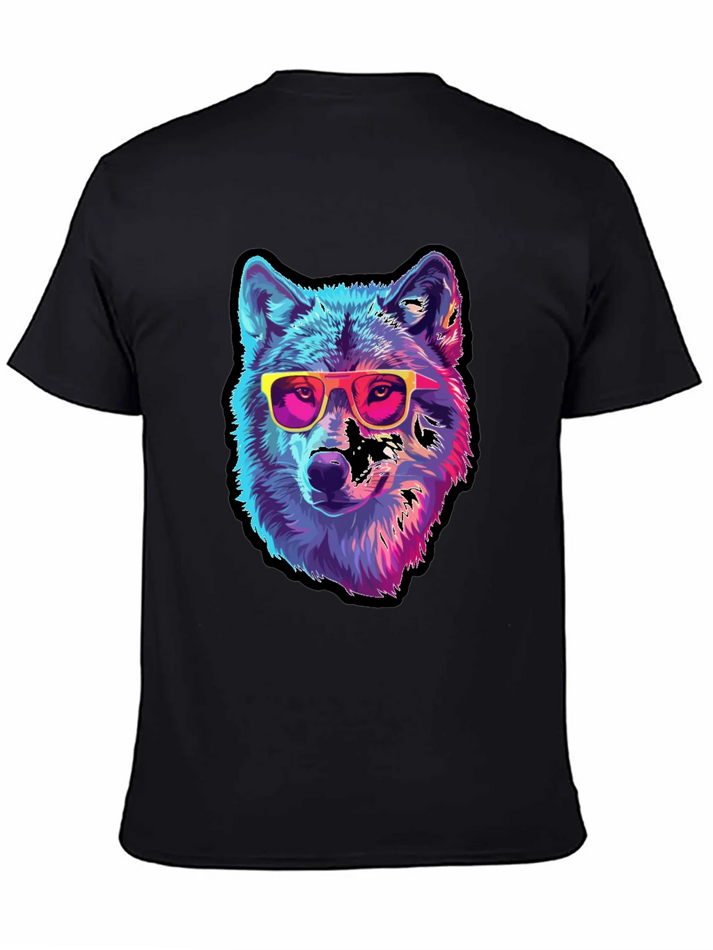 Cool Wolf Graphic Tee - Black product image 4
