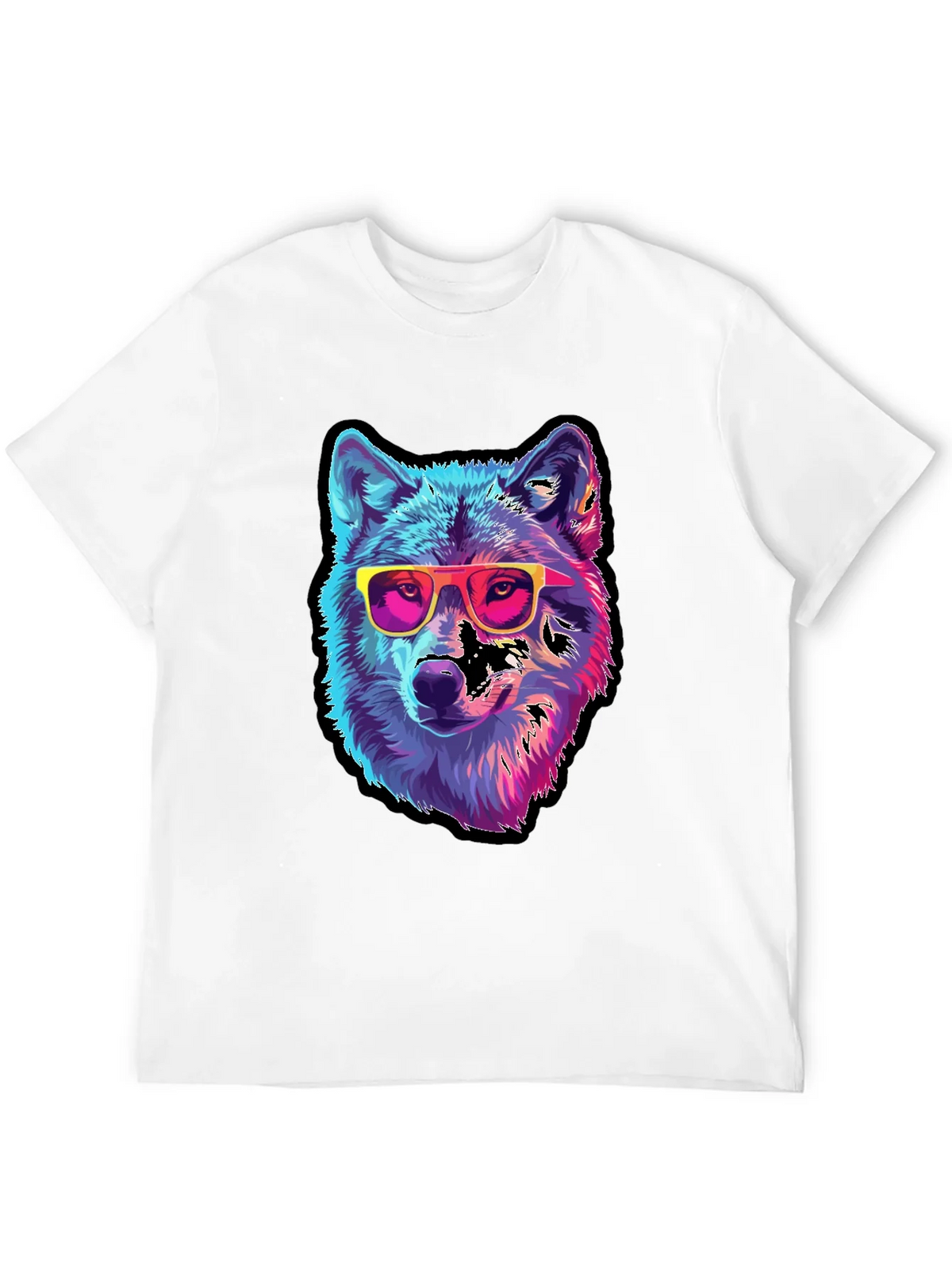 Cool Wolf Graphic Tee - Black product image 11