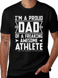 Proud Dad Athlete Graphic Tee product image 1