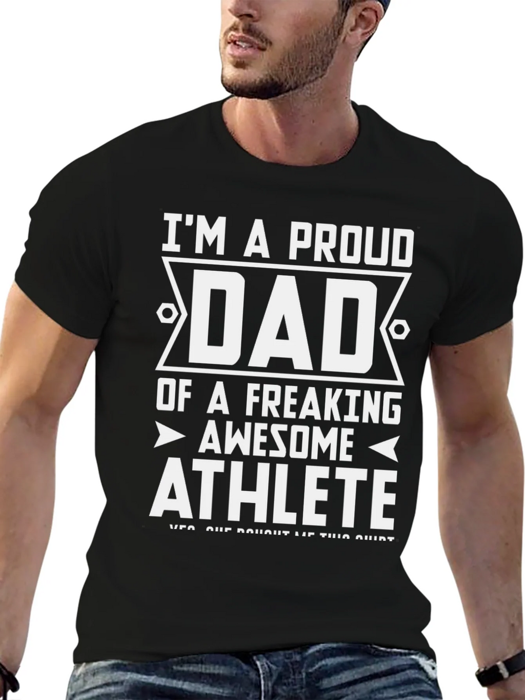 Proud Dad Athlete Graphic Tee product image 6