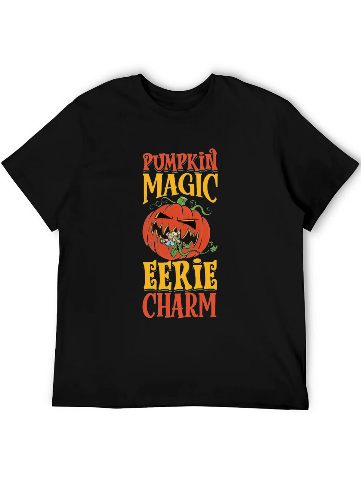 Pumpkin Magic Eerie Charm Halloween T-Shirt product image 5