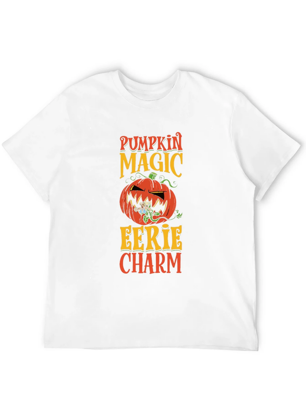 Pumpkin Magic Eerie Charm Halloween T-Shirt product image 10
