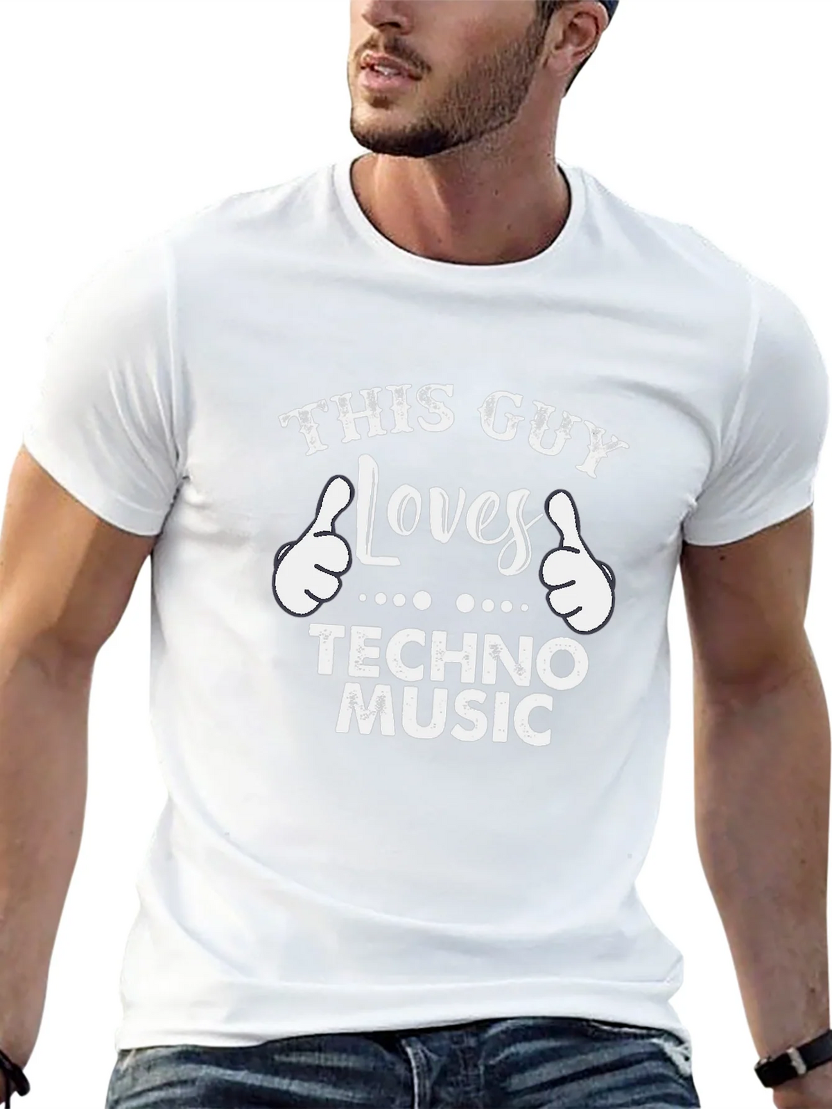 This Guy Loves Techno Music T-Shirt product image 9