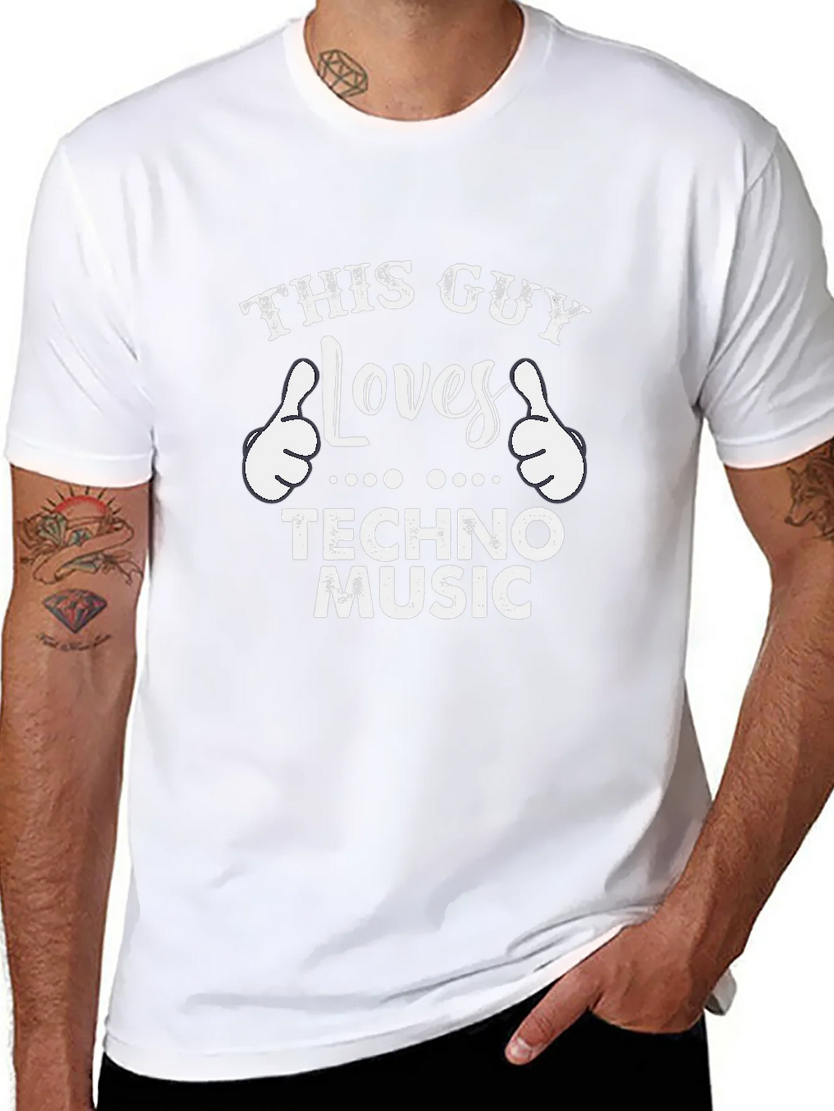 This Guy Loves Techno Music T-Shirt product image 6