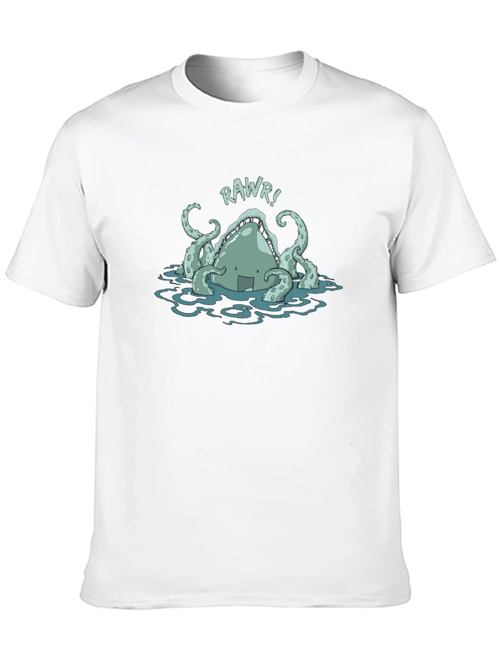 Rawr! Kraken Graphic Tee - Black Cotton T-Shirt product image 9