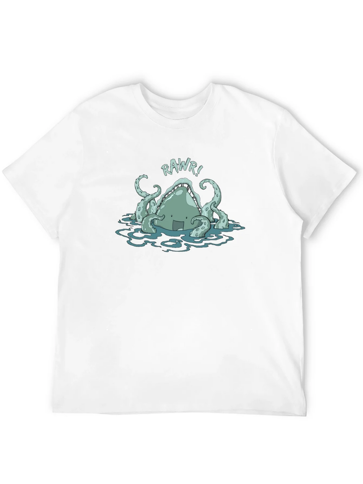 Rawr! Kraken Graphic Tee - Black Cotton T-Shirt product image 11