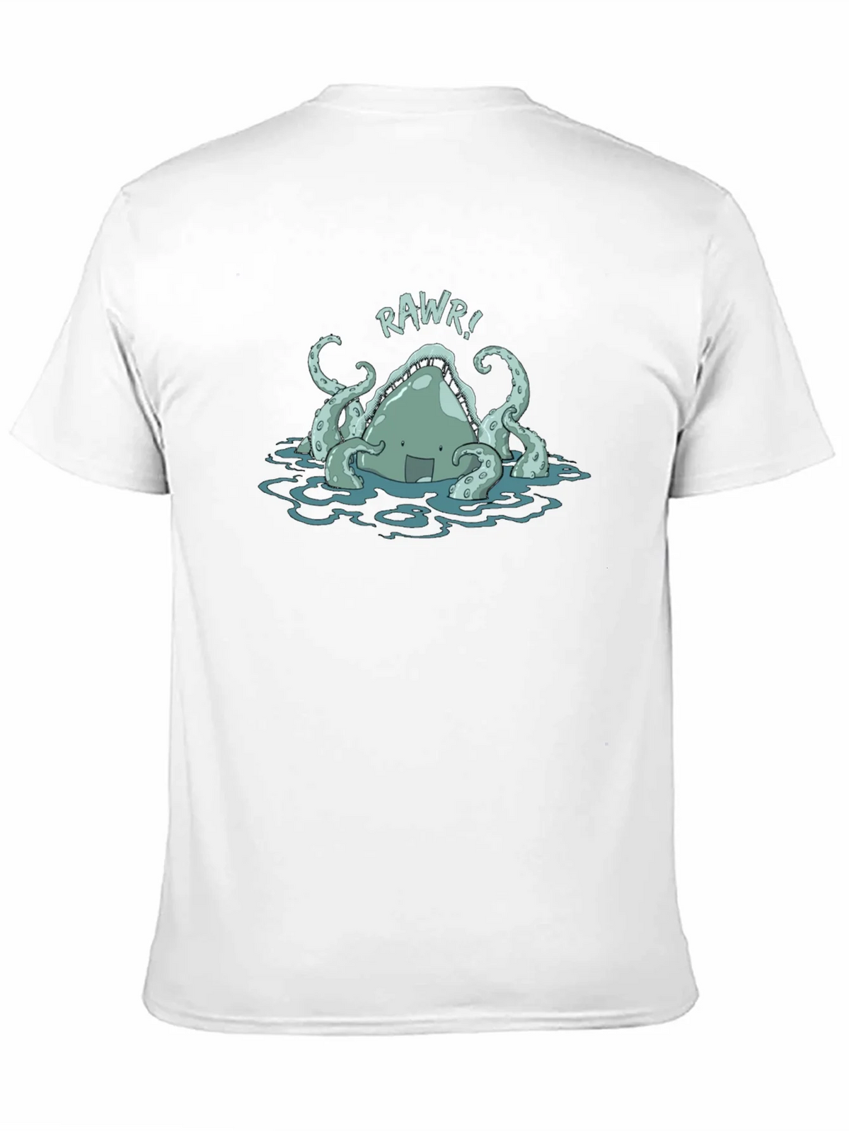 Rawr! Kraken Graphic Tee - Black Cotton T-Shirt product image 10