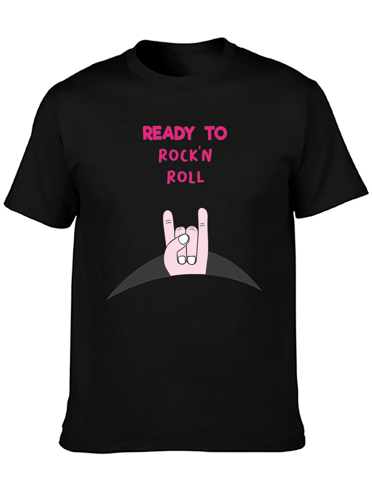 Ready to Rockn Roll Black T-Shirt product image 3