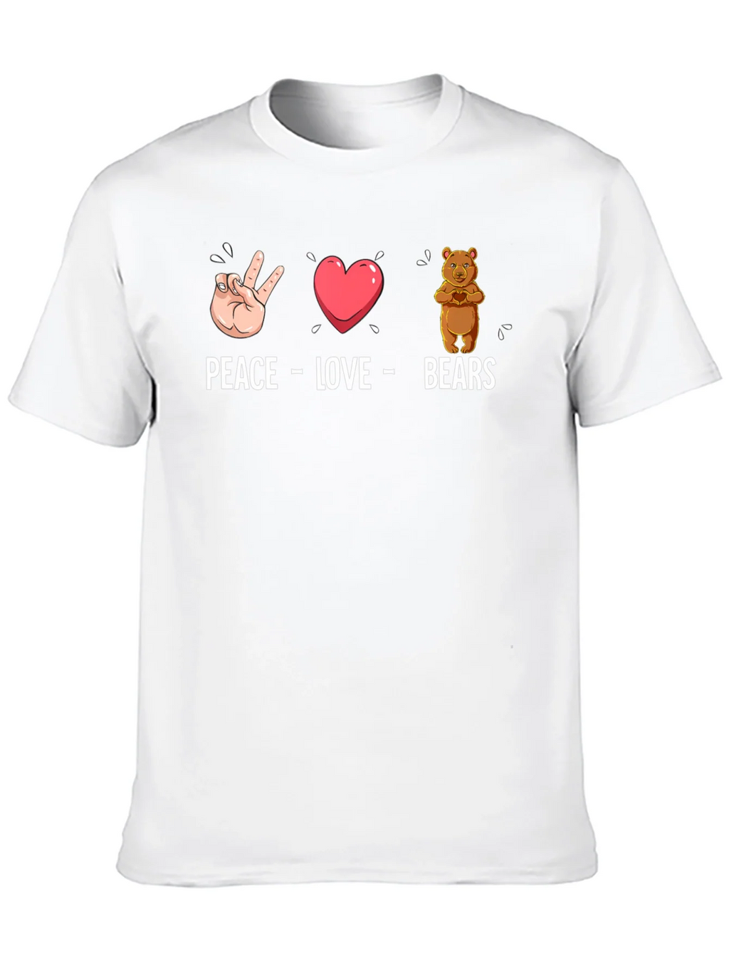 Peace Love Bears Graphic T-Shirt product image 9